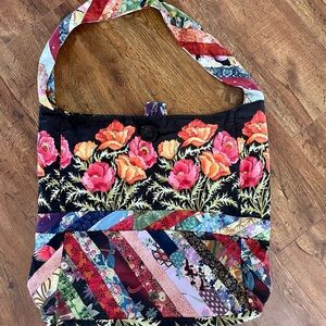 Floral Patchwork Shoulder Bag
